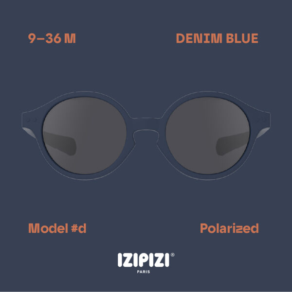 IZIPIZI - okulary przeciwsłoneczne dla dzieci Kids 9-36 m, #d denim blue