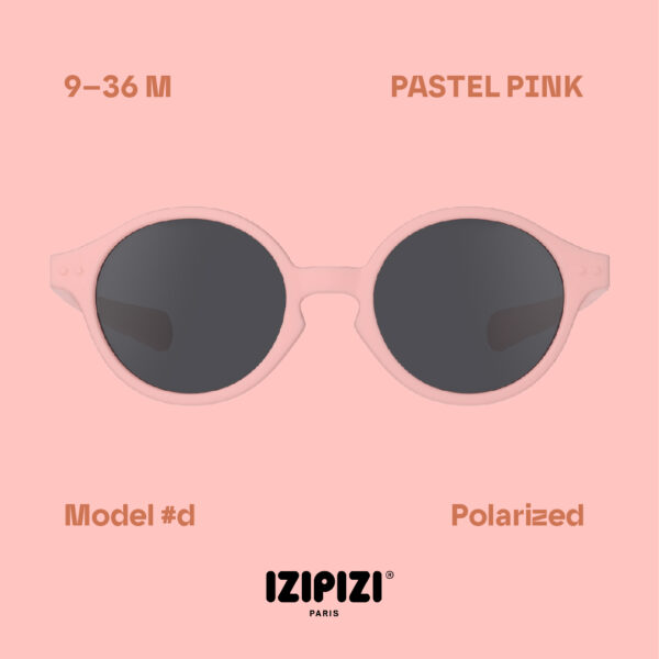IZIPIZI - okulary przeciwsłoneczne dla dzieci Kids 9-36 m, #d pastel pink