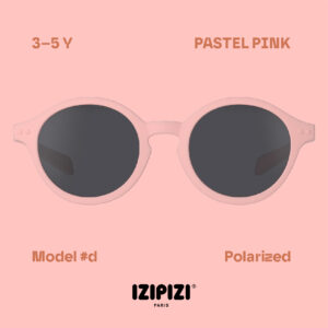 IZIPIZI - okulary przeciwsłoneczne dla dzieci Kids Plus 3-5 Y, #d pastel pink