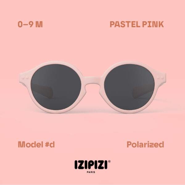 IZIPIZI - okulary przeciwsłoneczne dla dzieci Baby 0-9 m, #d pastel pink