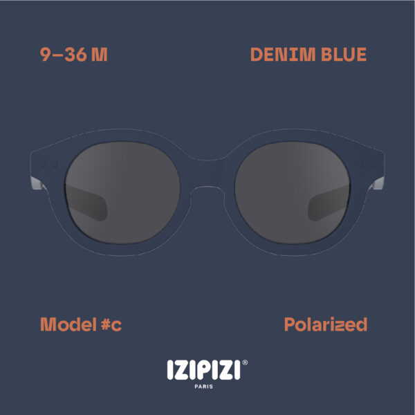 IZIPIZI - okulary przeciwsłoneczne dla dzieci Kids 9-36 m, #c denim blue