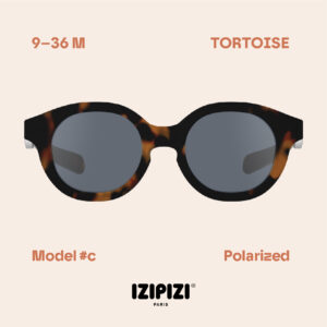 IZIPIZI - okulary przeciwsłoneczne dla dzieci Kids 9-36 m, #c tortoise