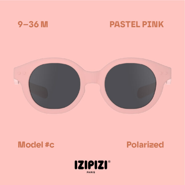 IZIPIZI - okulary przeciwsłoneczne dla dzieci Kids 9-36 m, #c pastel pink