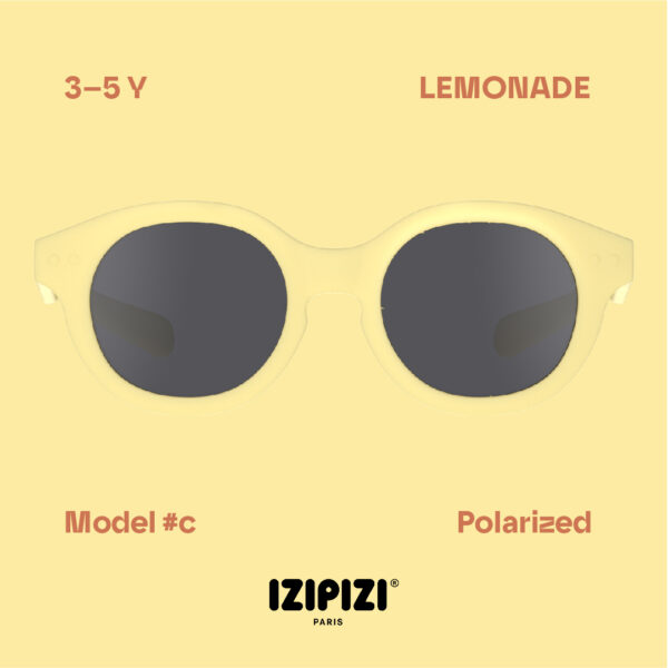 IZIPIZI - okulary przeciwsłoneczne dla dzieci Kids Plus 3-5 Y, #c lemonade